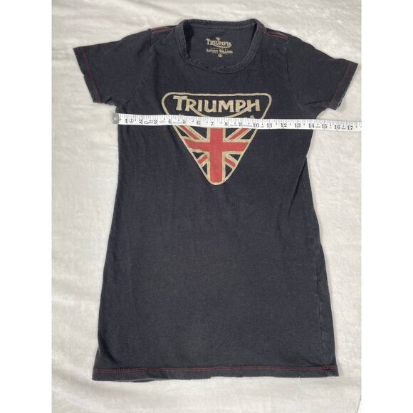 Triumph Motorcycles Lucky Brand Tee Black XS - Picture 3 of 6